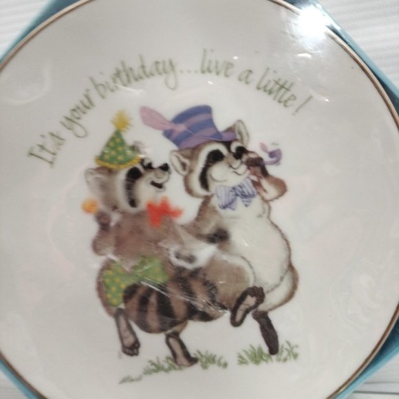 Vtg. Lasting Memories 6” Plate Its your birthday New - Picture 4 of 7